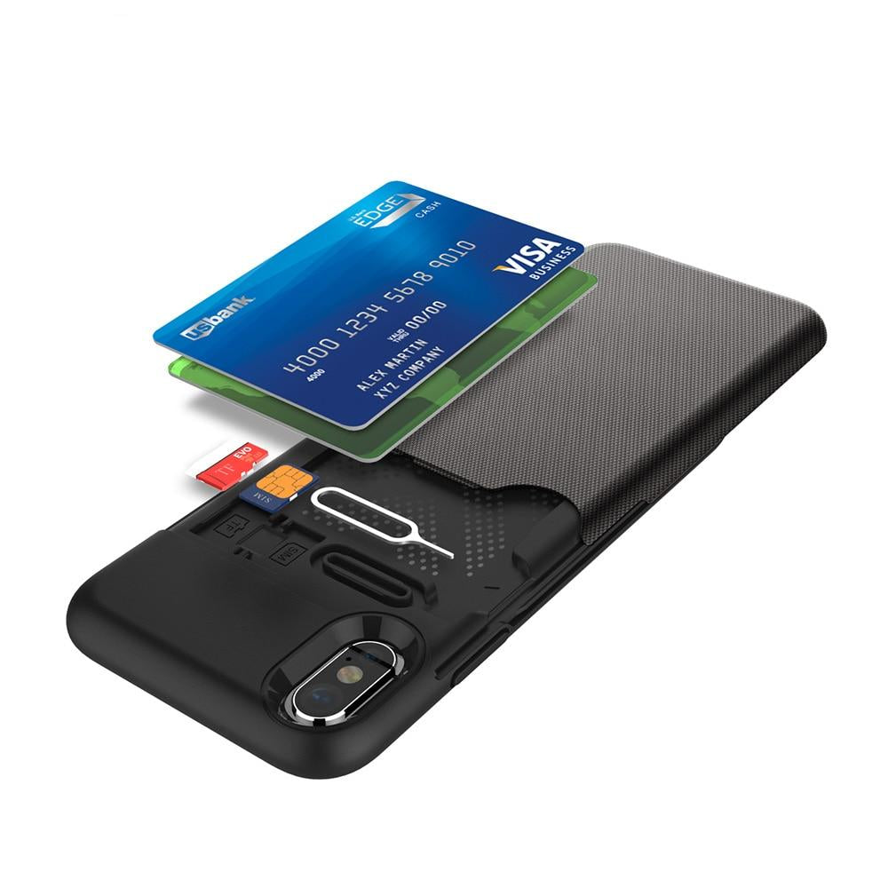 Wallet iPhone Case for Credit Cards, Cash, SD Cards, and More